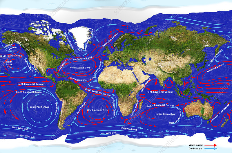 Visualization of ocean currents